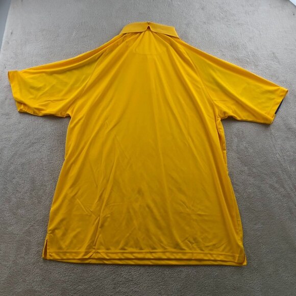 Golden State Warriors Fanatics Mens Polo Shirt Size XL Basketball Jersey Yellow - Picture 7 of 7
